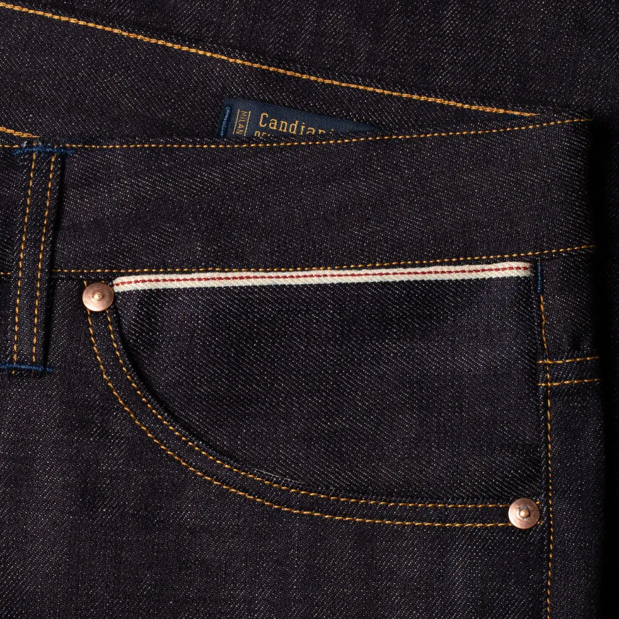 B-03 TAPERED 13 oz. brown cotton selvedge