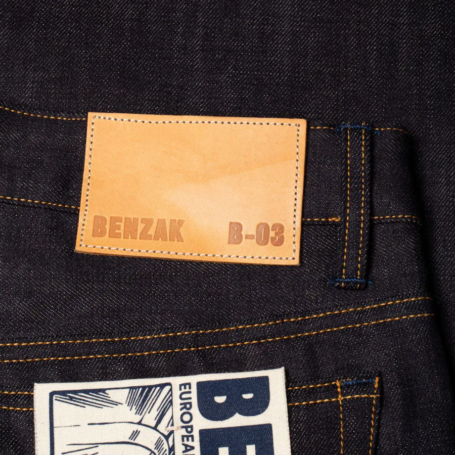 B-03 TAPERED 13 oz. brown cotton selvedge
