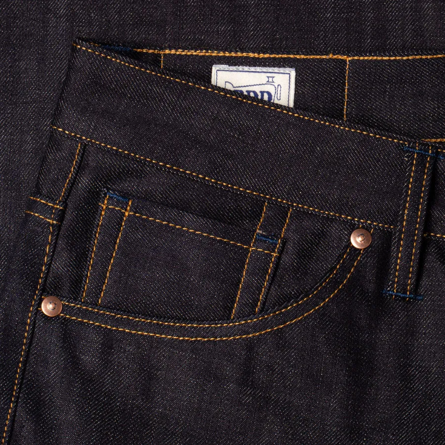 B-03 TAPERED 13 oz. brown cotton selvedge