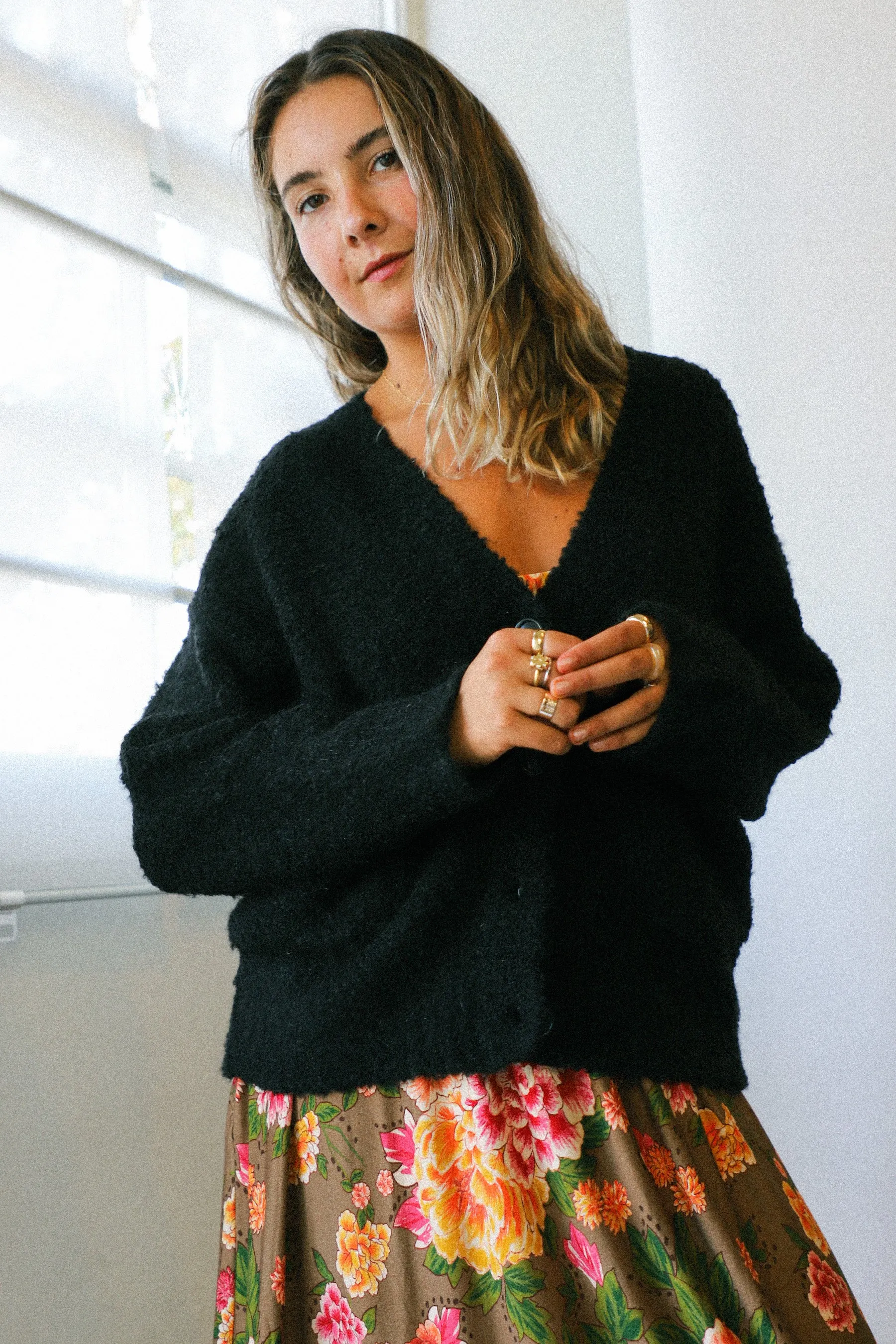 Black Chaud Cardigan