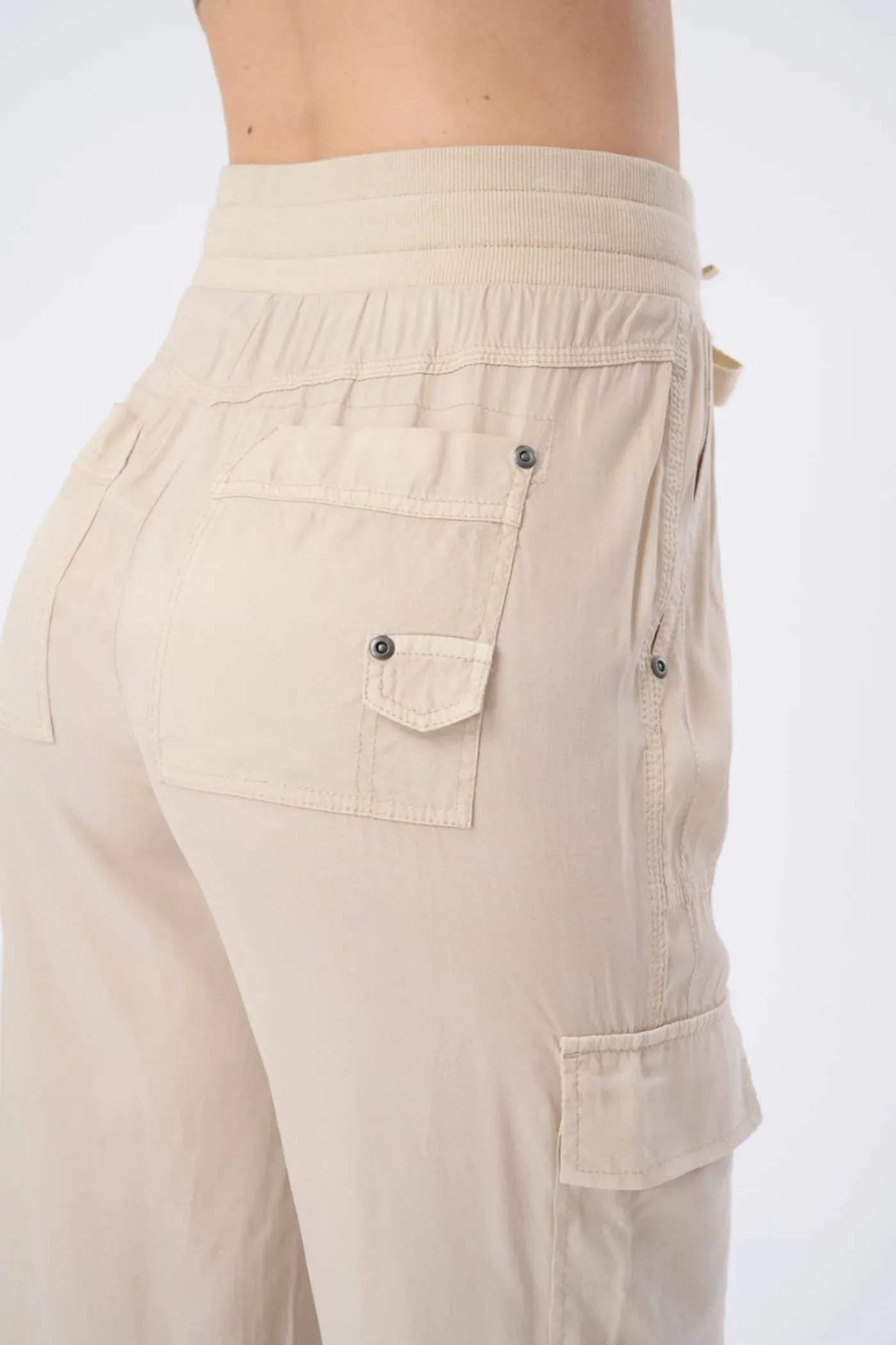 CARACAS STRETCH CUPRO WIDE-LEG CARGO PANT
