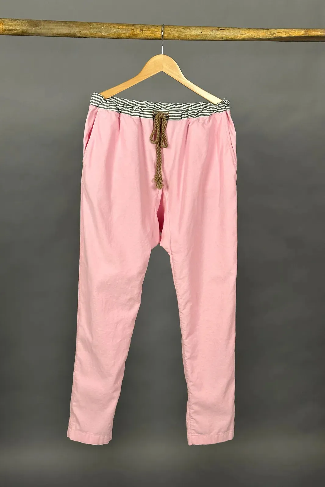 classic drawstring trouser shell pink