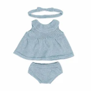 Eco Knitted Dress & Hairband - 38 cm