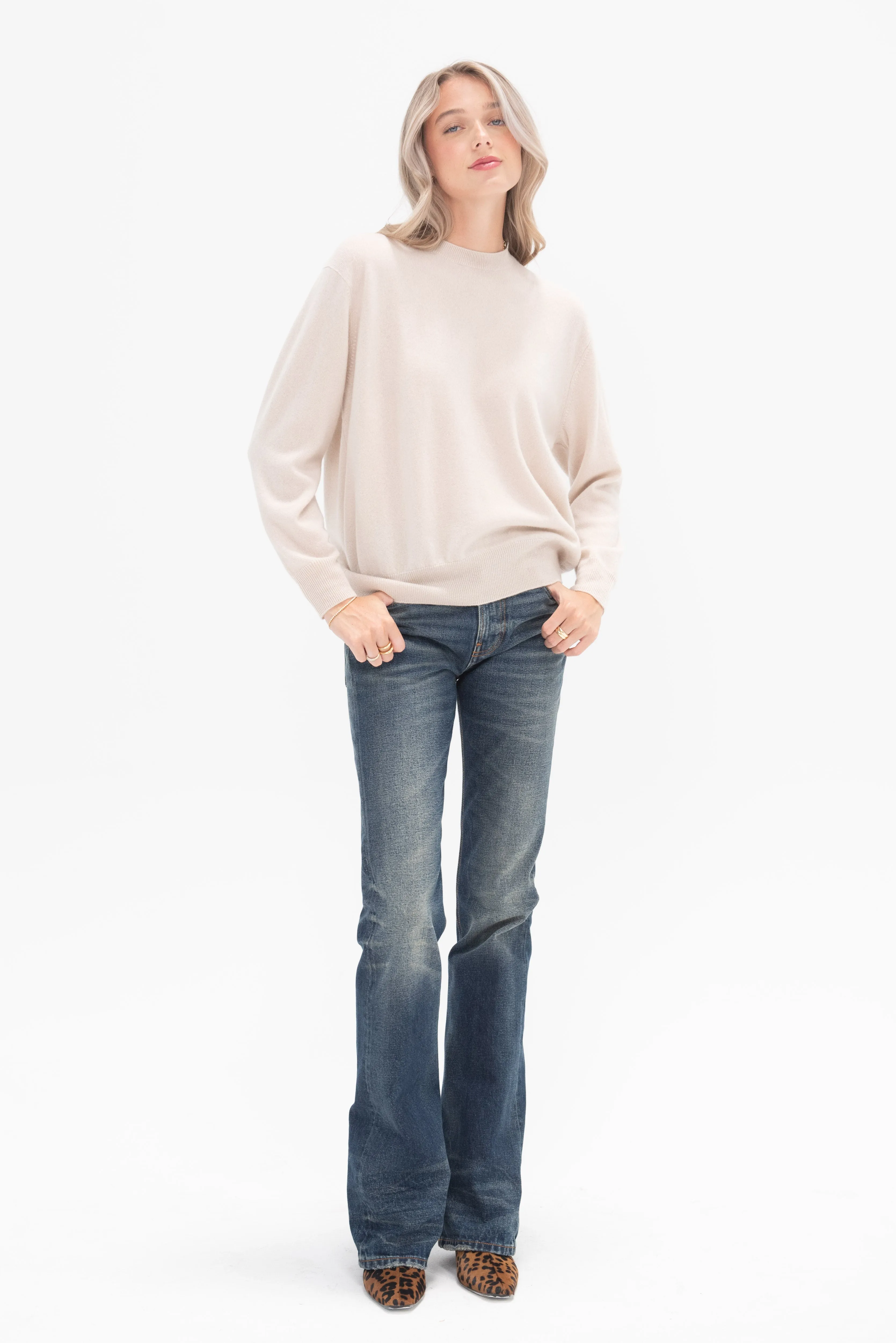 Eider Cashmere Sweater, Linen