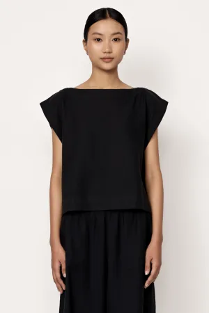Everyday Top - Black Cotton