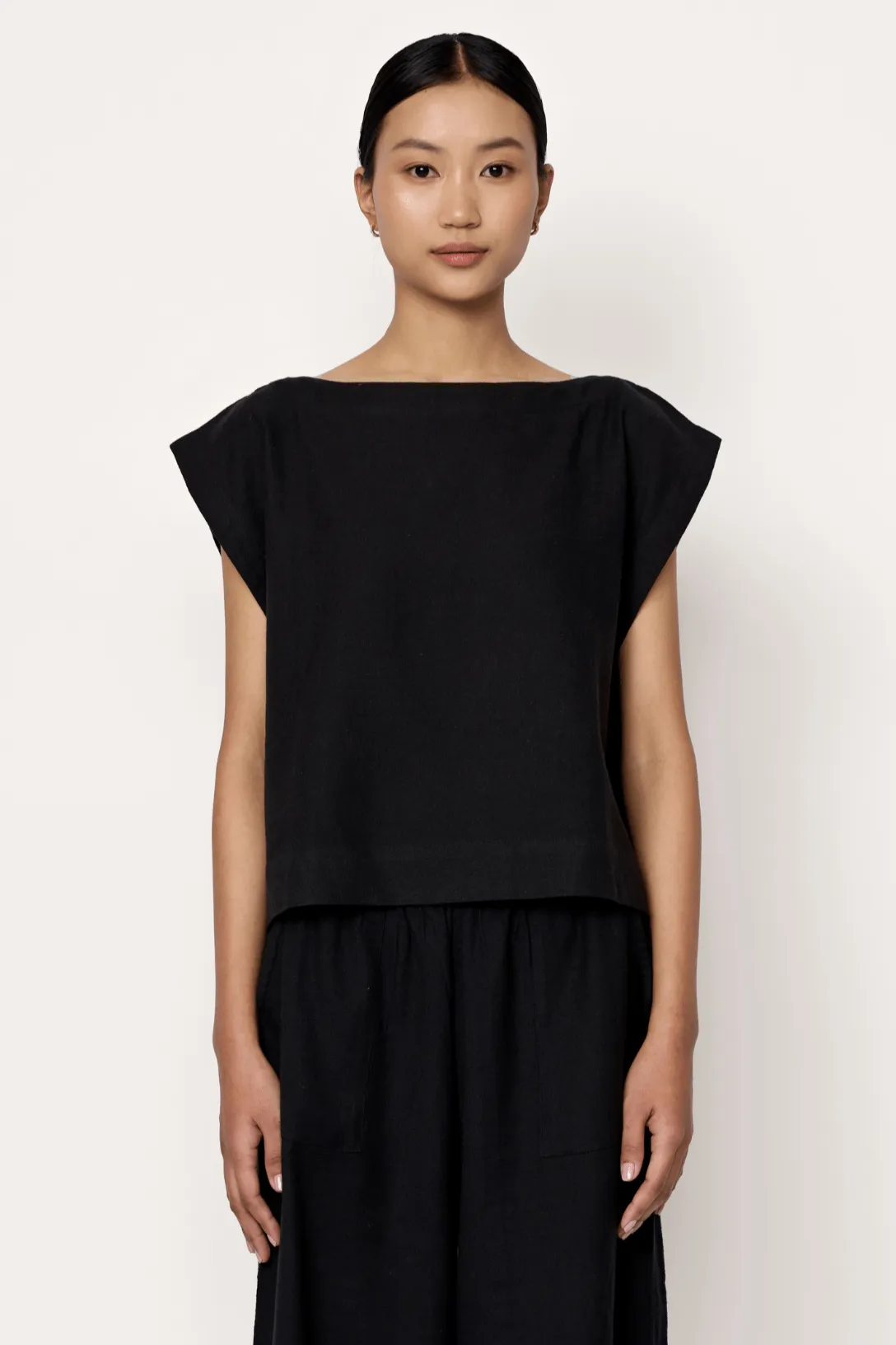 Everyday Top - Black Cotton