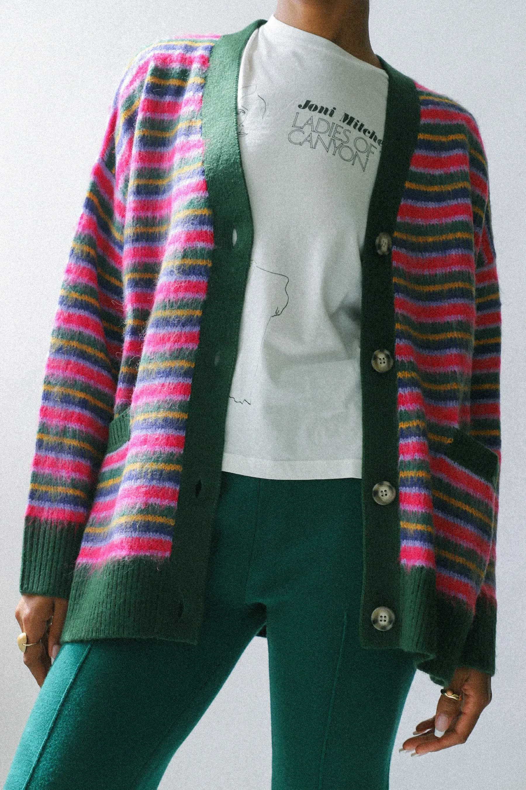 Garden Bloom Stripe Cardigan
