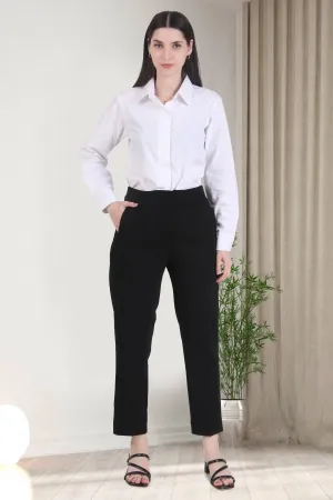 High Waist Trousers, Black