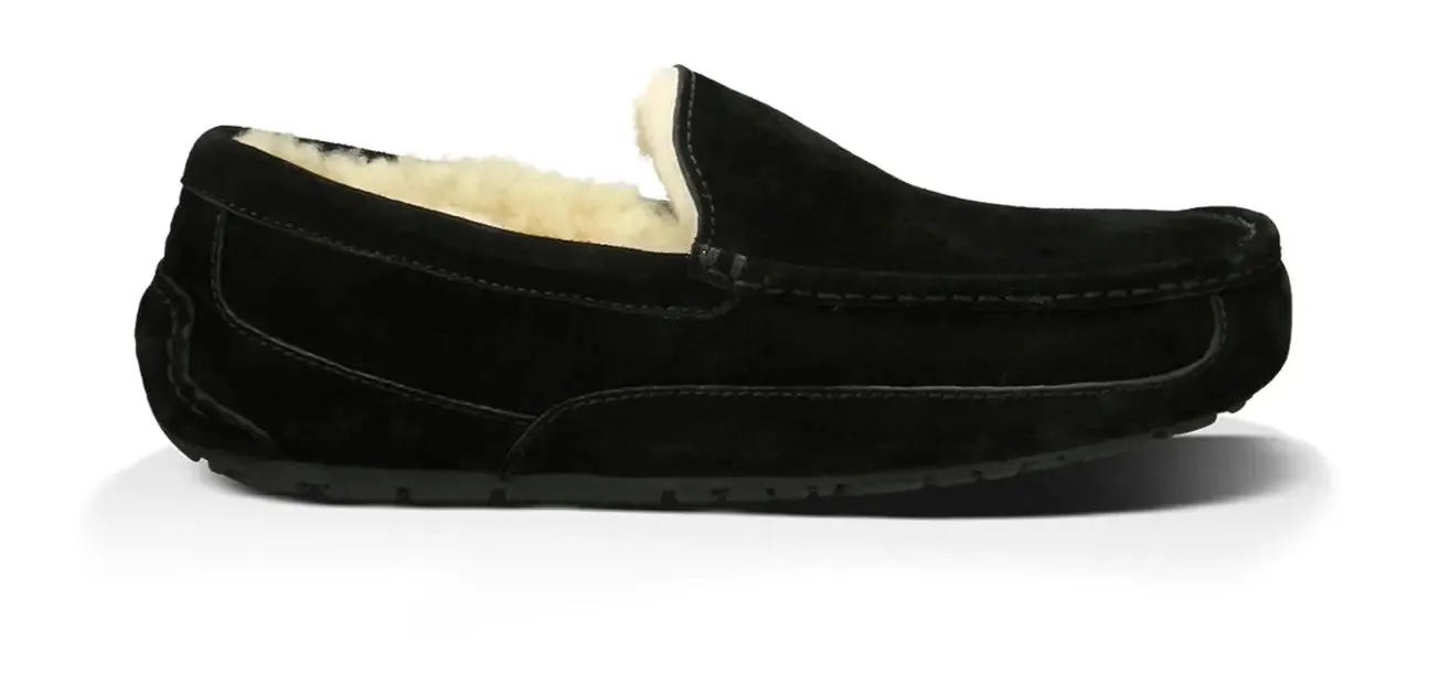 Men’s UGG Ascot (Suede) – Classic Moc-Toe Slipper with Indoor/Outdoor Comfort