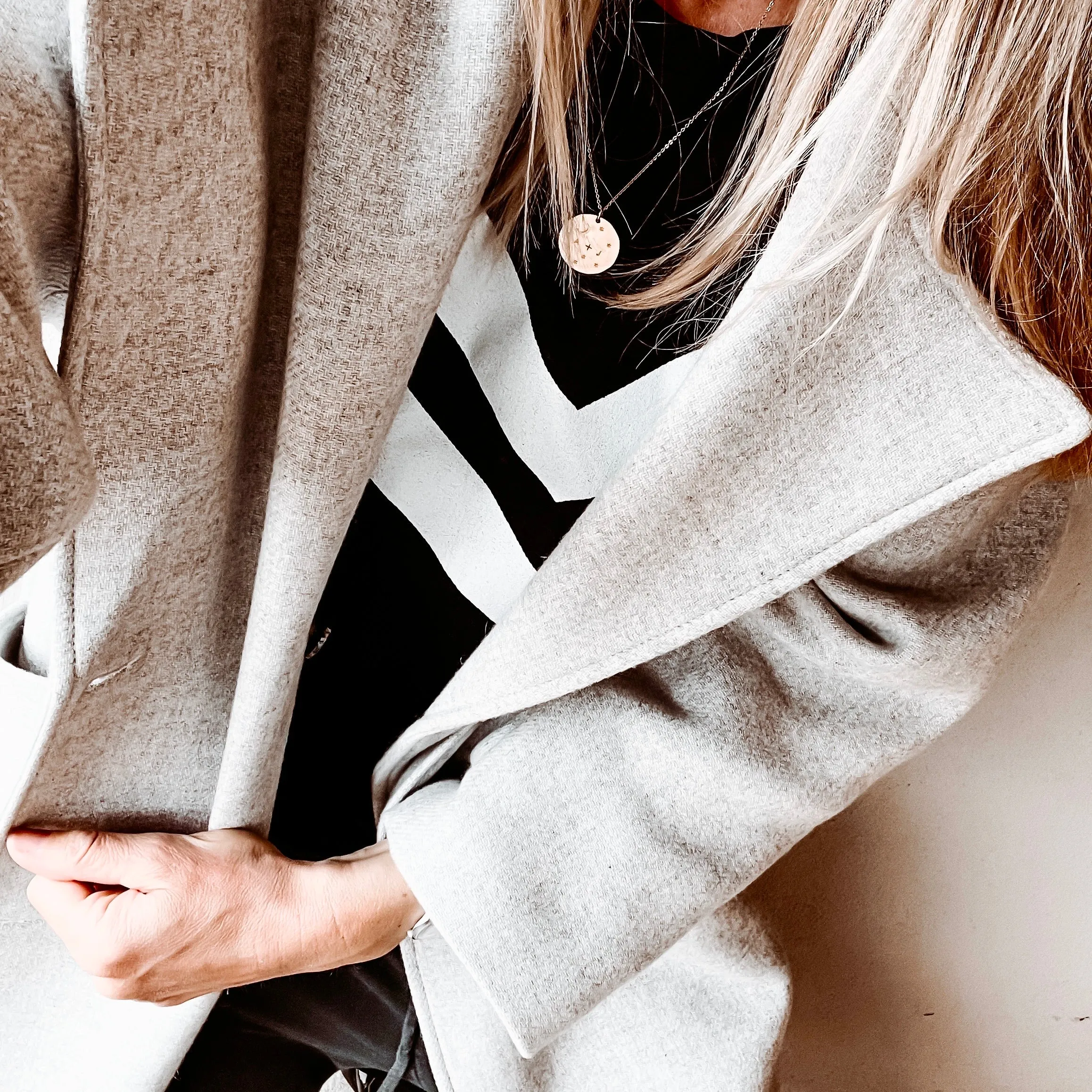 Monochrome chevron tee