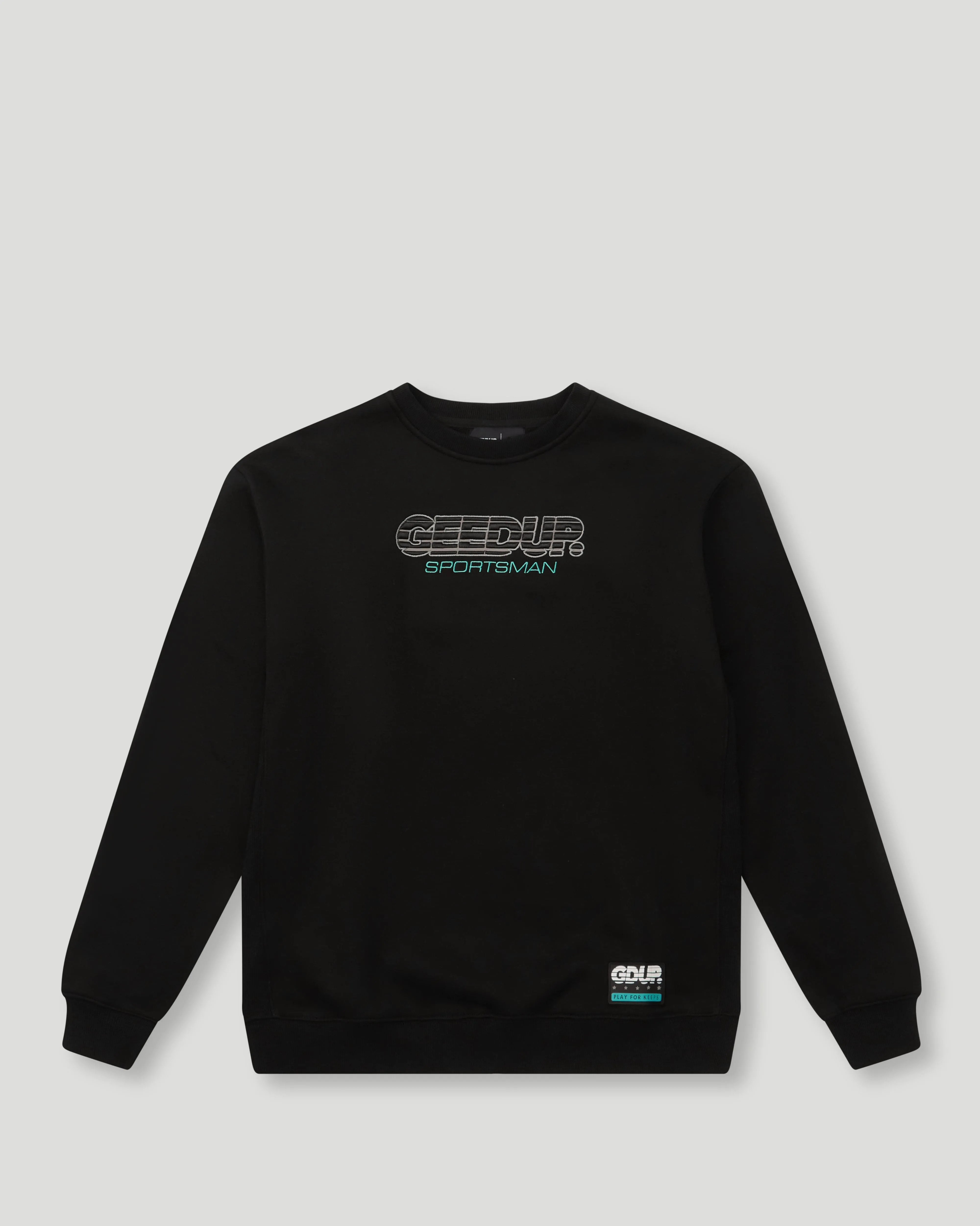 OS Sportsman  2.0 Crewneck Black/Aqua Green