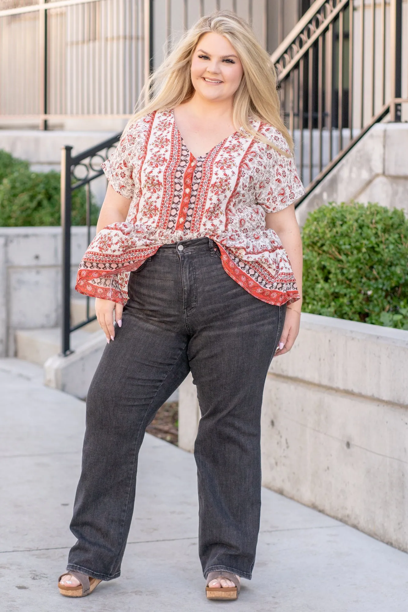 Plus Size Kenner High Rise Tummy Control Straight