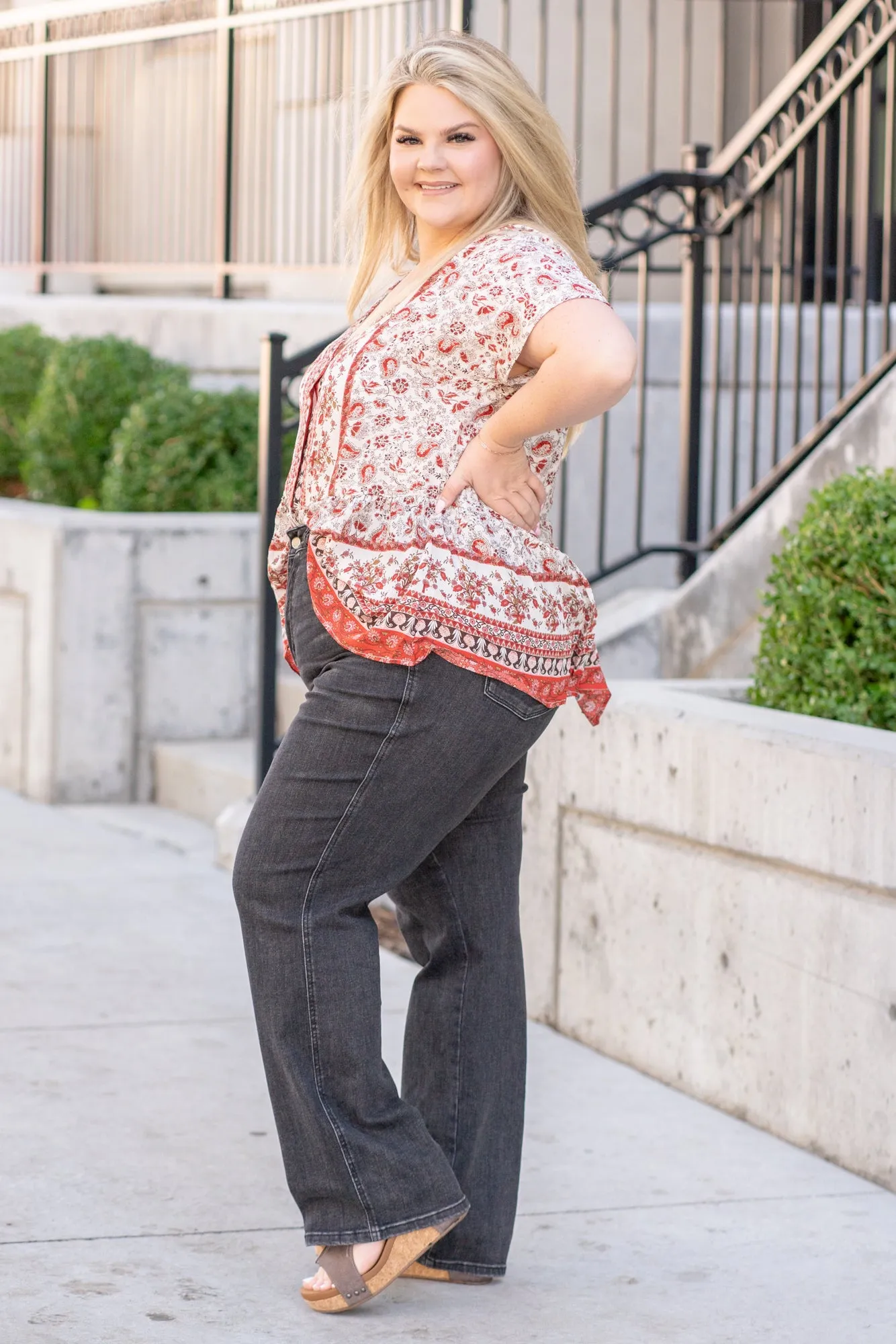 Plus Size Kenner High Rise Tummy Control Straight
