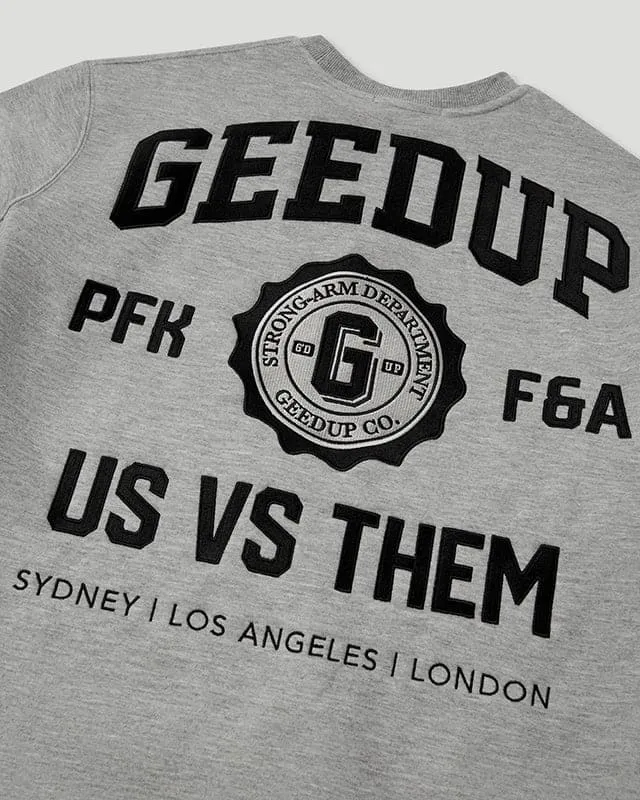 Strong-Arm Department Crewneck Grey/Black