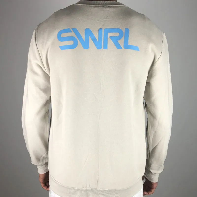 SWRL LOGO CREW SWEATER CREAM