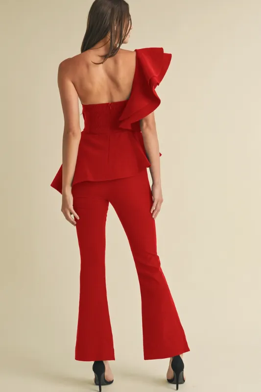 Veronica Peplum Jumpsuit