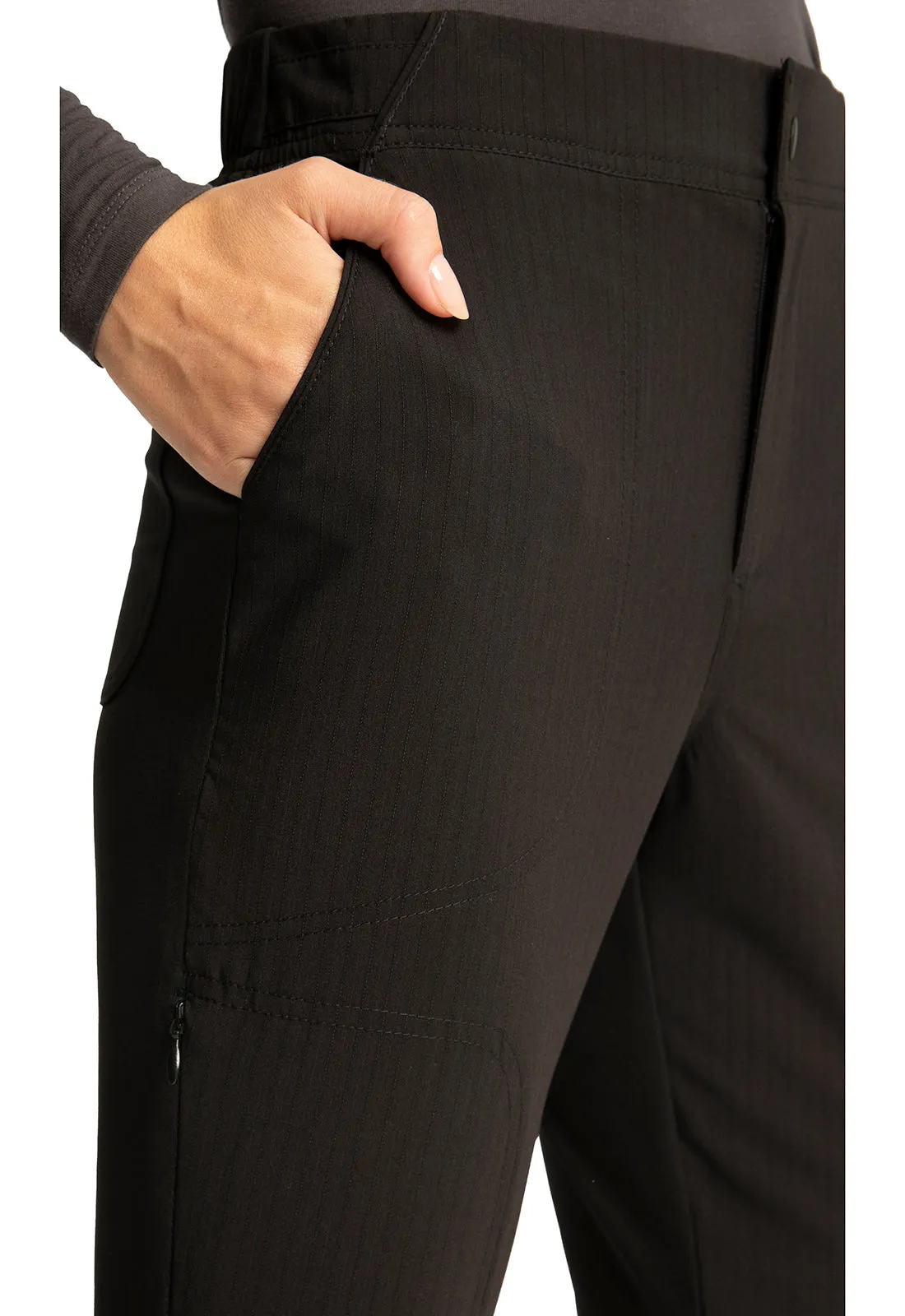 Zip Fly Front Tapered Leg Pant by Cherokee Statement