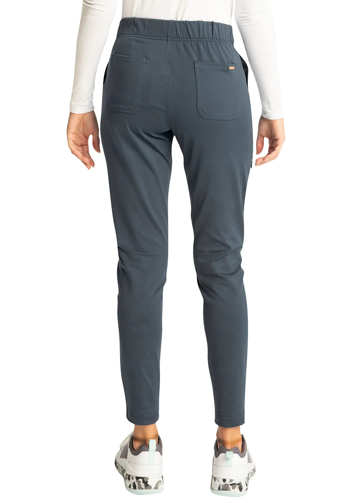 Zip Fly Front Tapered Leg Pant by Cherokee Statement